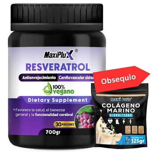 RESVERATROL Maxiplus Extracto de semilla de Uva y Vino tinto